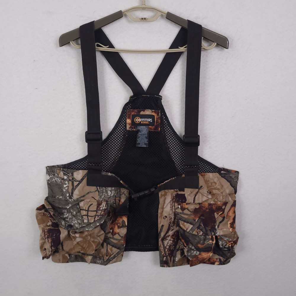 Outfitters Ridge Mens Size M Camo Hunting Vest Fusion 3D Mesh Back Adjustable